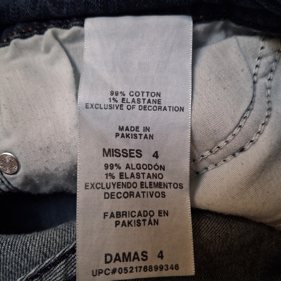 Denizen by Levi’s Women’s Skinny Jeans Size 4 Dark Wash Stretch Denim - Picture 4 of 7